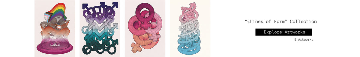 Line by Line: Abstract LGBTQ+ Prints | LGBTQPlus Art