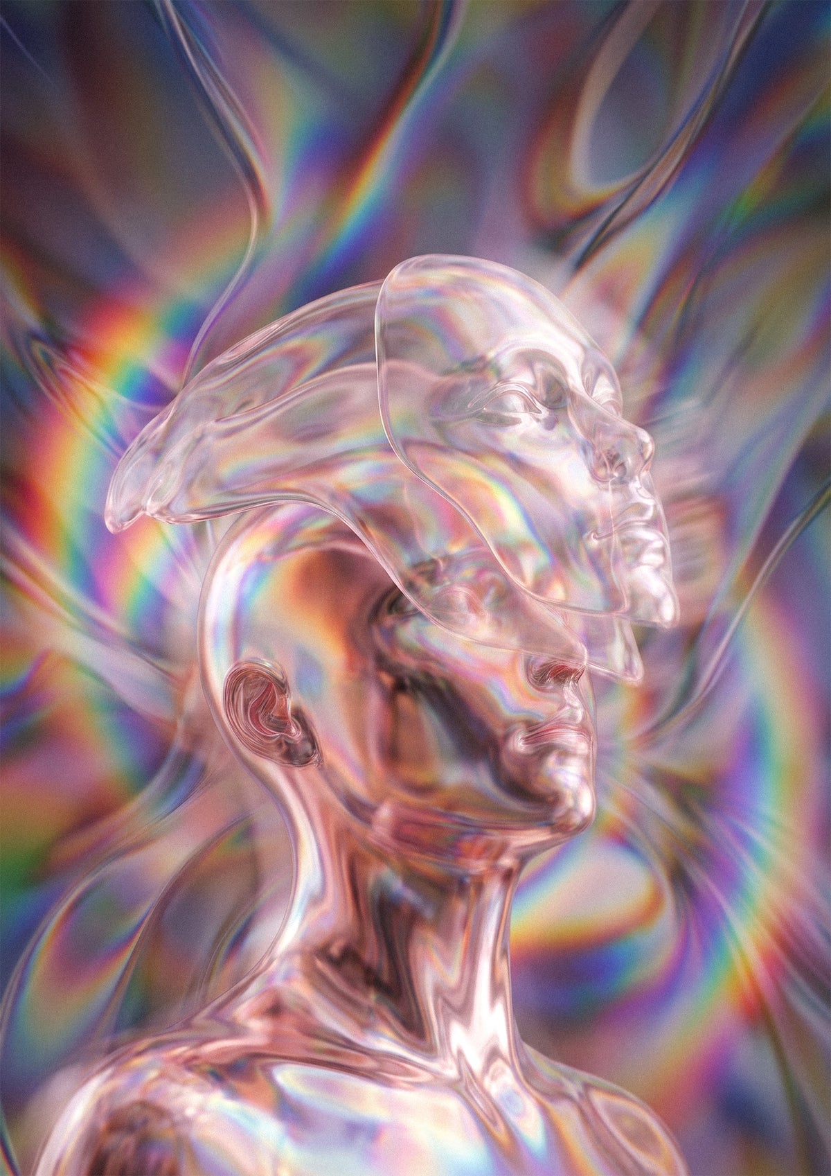 TRUE FACE form Eternal Shine collection of surreal LGBTQ+ limited-edition fine art prints presented by LGBTQPlus Art